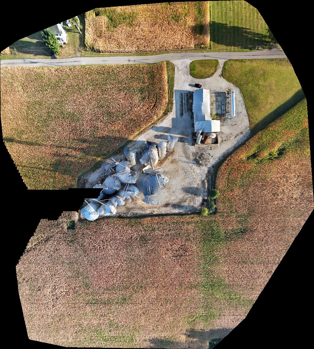 Drone map of Fire Department United States Postal Service Aerial drone map in Bentonville, In, US