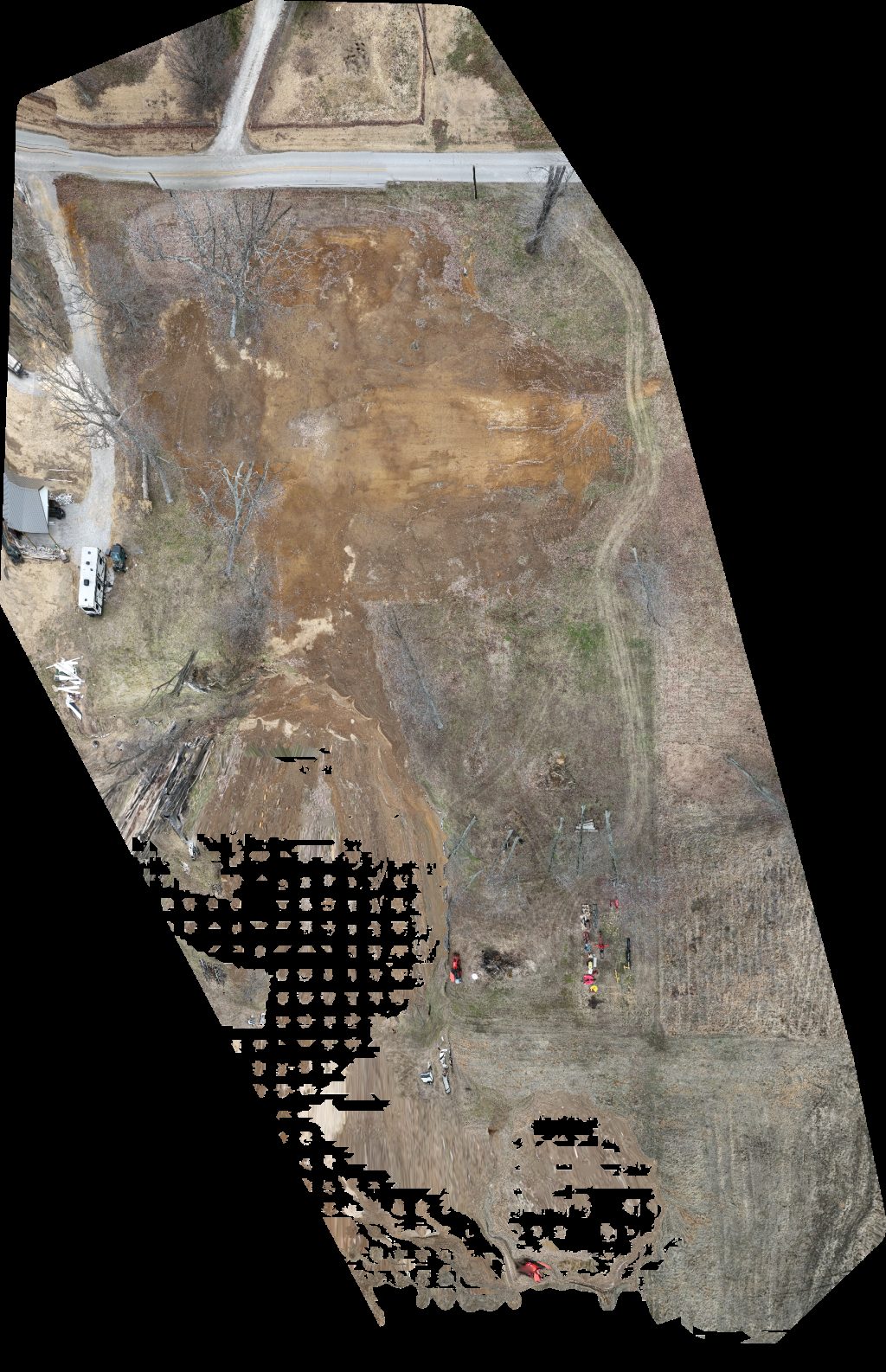 Drone map of Warrick county tunnel of trees Top Notch Taxes in warrick county Aerial drone map in Boonville, In, US