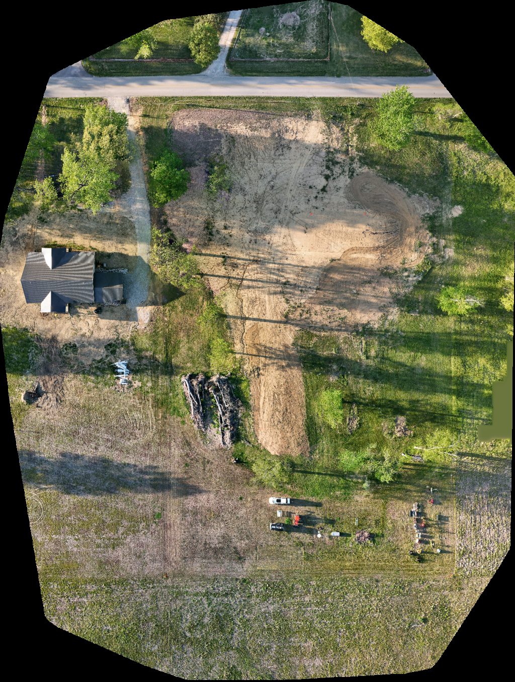 Drone map of Warrick county tunnel of trees Top Notch Taxes in warrick county Aerial drone map in Boonville, In, US