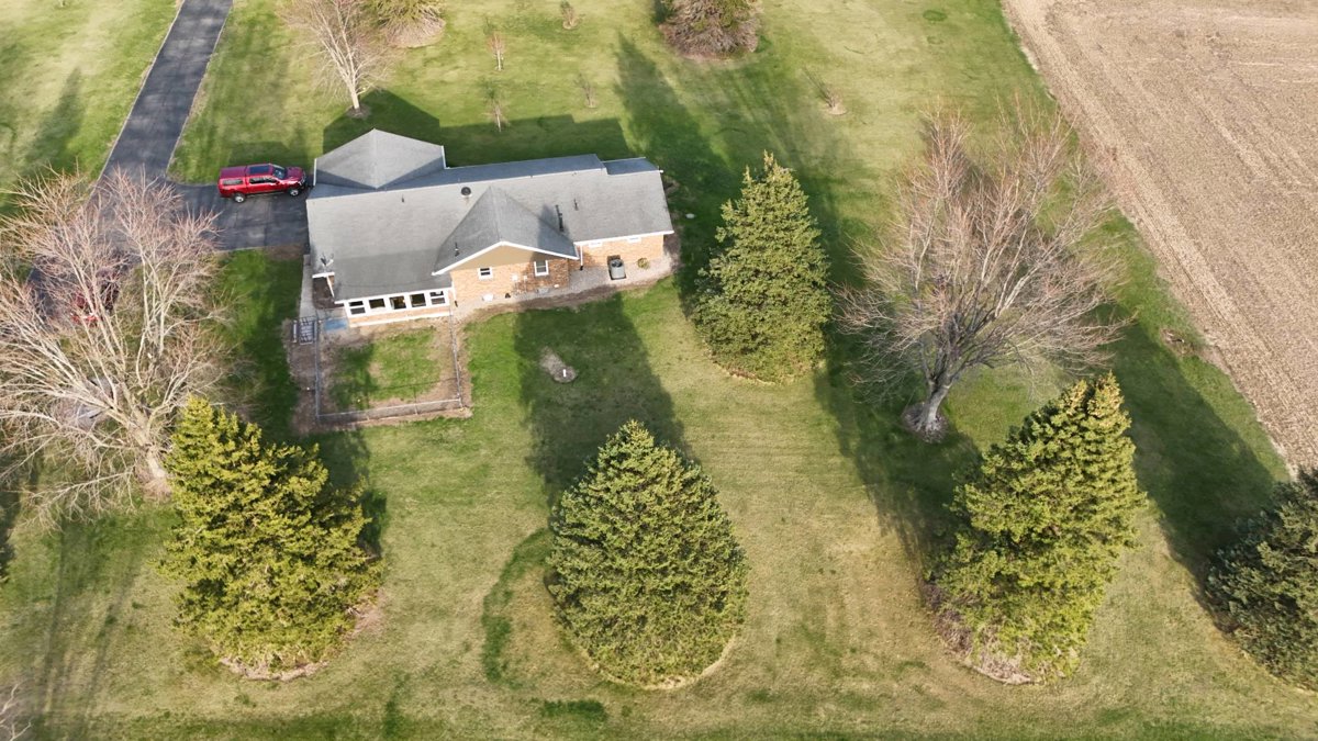 Drone 3d model of Stone s Hill Community Church West Noble Middle School in west noble Aerial drone 3d model in Ligonier, In, US