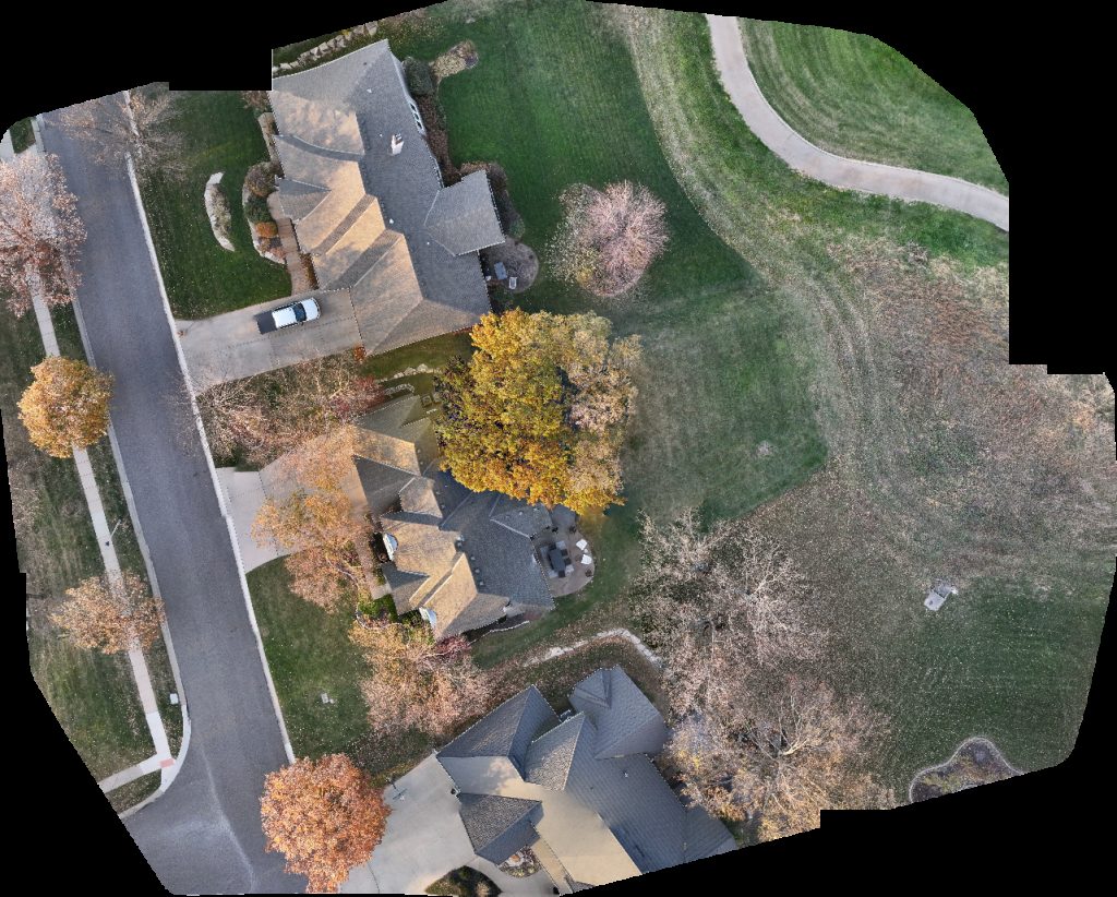 Drone map of Vanguard Appraisals Twin Peaks Field Services Inc in Falcon Ridge Aerial drone map in Lenexa, Ks, US