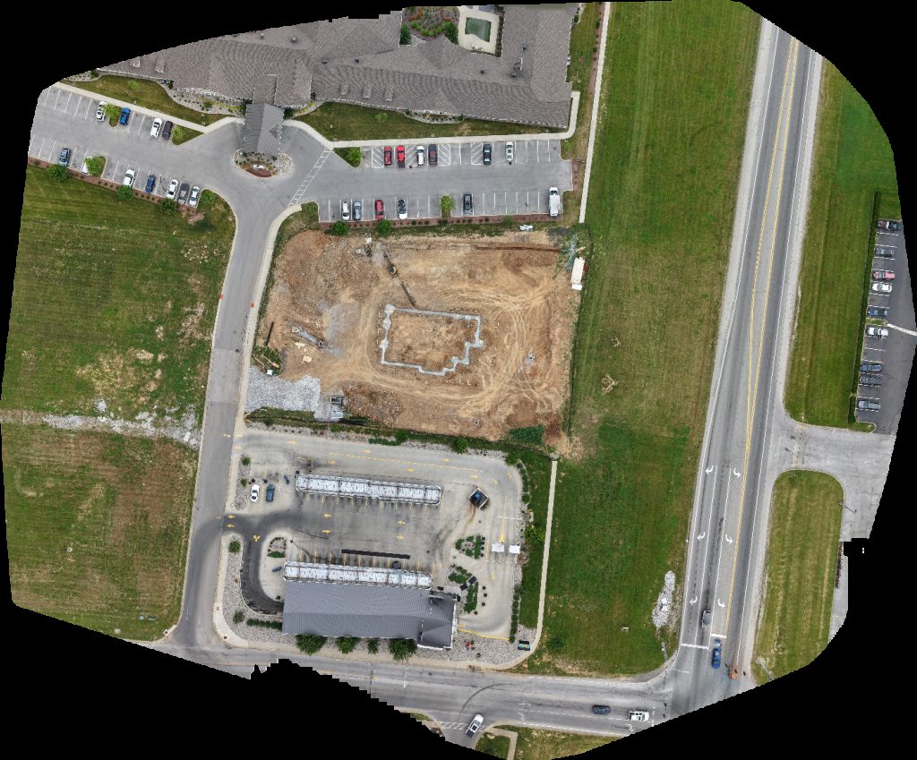 Drone map of Shelby Farms Senior Living Dogwood Trace Homeowners Association Aerial drone map in Shelbyville, Ky, US