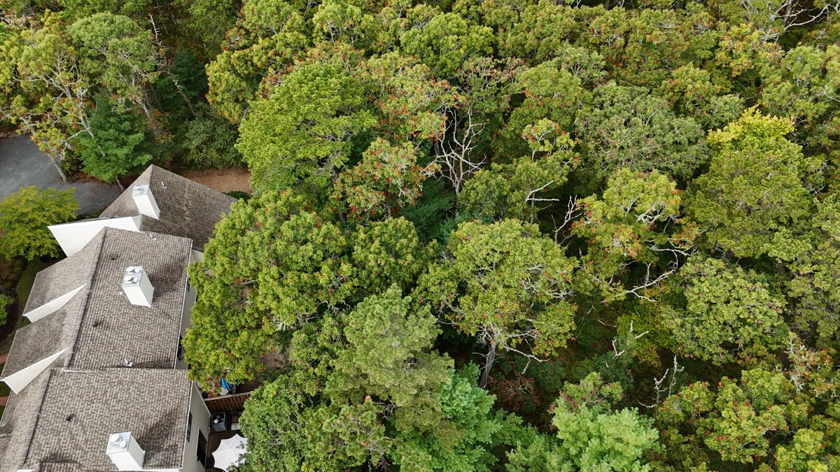 Drone 3d model of Deer Crossing Condominiums Housing Authority in mashpee housing authority Aerial drone 3d model in Mashpee, Ma, US