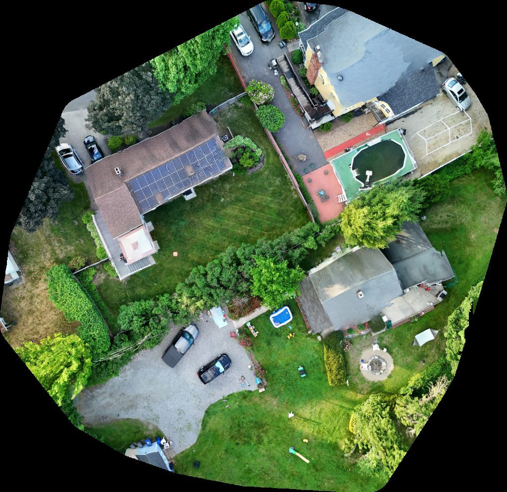 Drone map of Rjs Mobile Auto Repair Service Ramsden Painting in methuen city hall Aerial drone map in Methuen, Ma, US