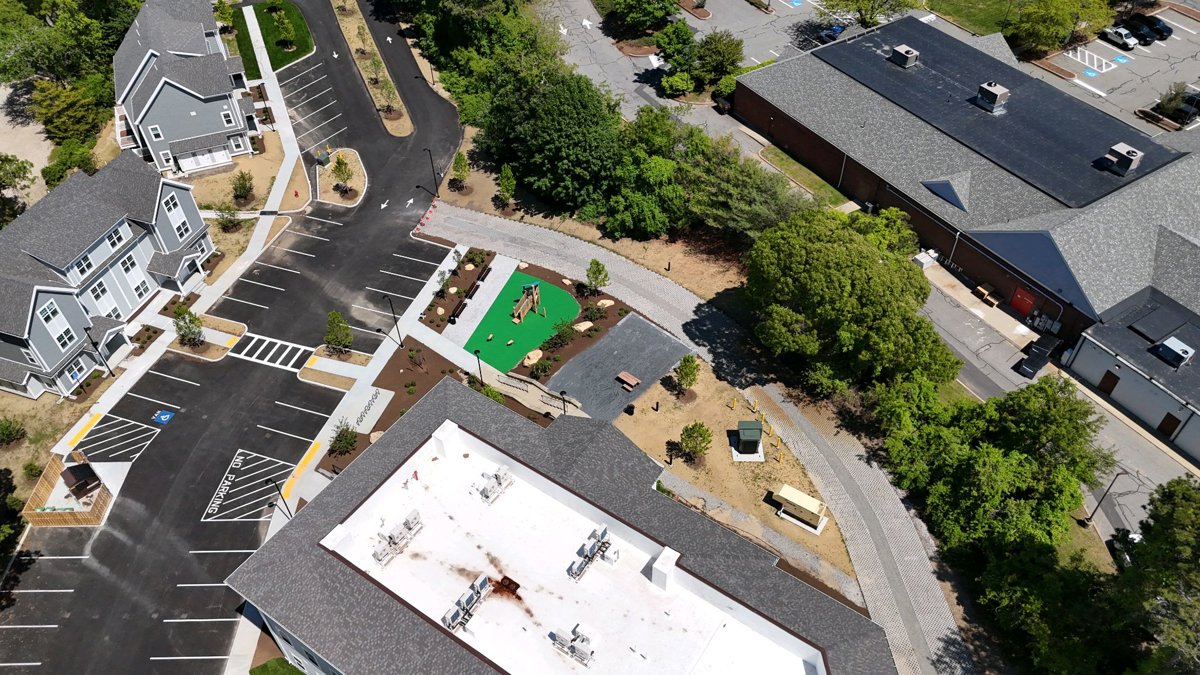 Drone 3d model of Phare Chase Home Lending Aerial drone 3d model in Orleans, Ma, US