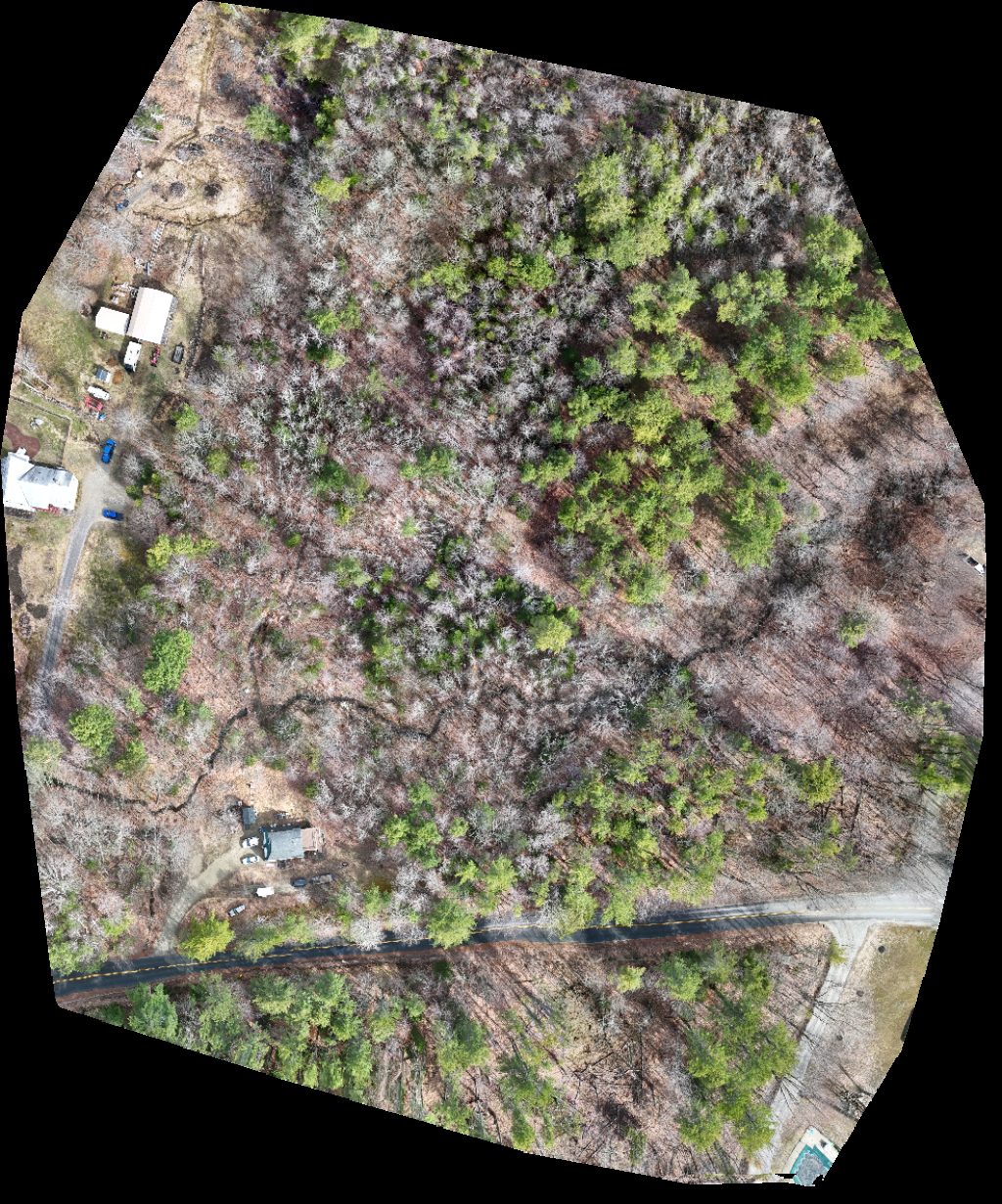 Drone map of Bush s Bushes Landscape Nursery Fairbanks Roofing Siding in Lisbon Falls Aerial drone map in Lisbon, Me, US
