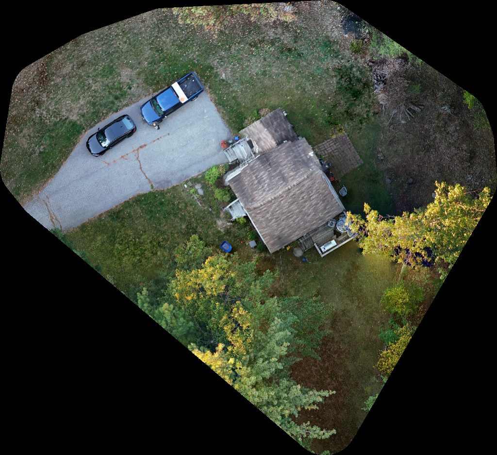 Drone map of Little Sew N Sews of Boyer Plumbing Heating in construction inc Aerial drone map in Standish, Me, US