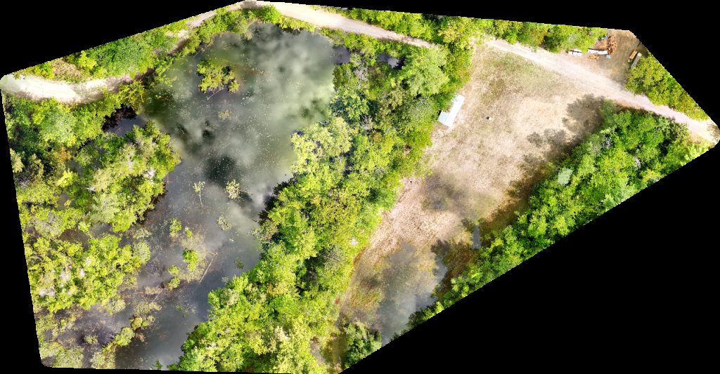 Drone map of Pegmatite Mine BD 11 Plate Albany Area Maine Geological Survey Jewett Pond Retreat waterfront property with cabin and bunkhouse in cozy cottage lake Aerial drone map in Waterford, Me, US