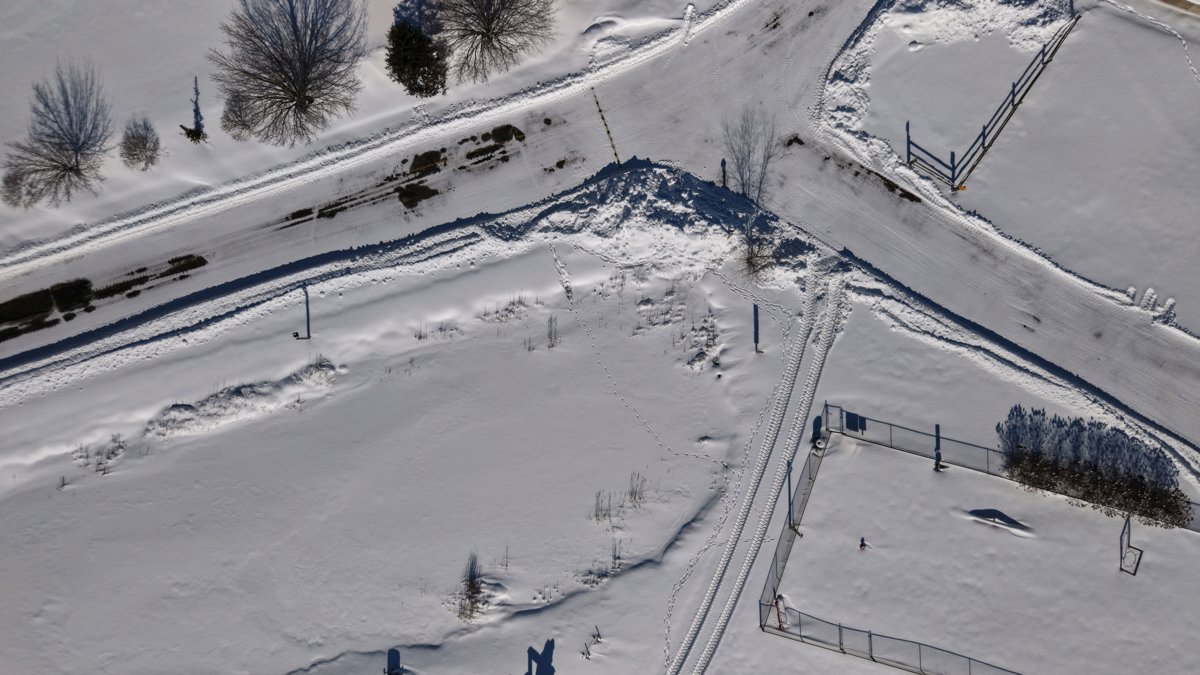 Drone 3d model of South Haven KOA Holiday Elementary School in covert public Aerial drone 3d model in Covert, Mi, US
