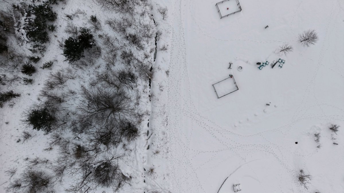 Drone 3d model of South Haven KOA Holiday Elementary School in covert public Aerial drone 3d model in Covert, Mi, US