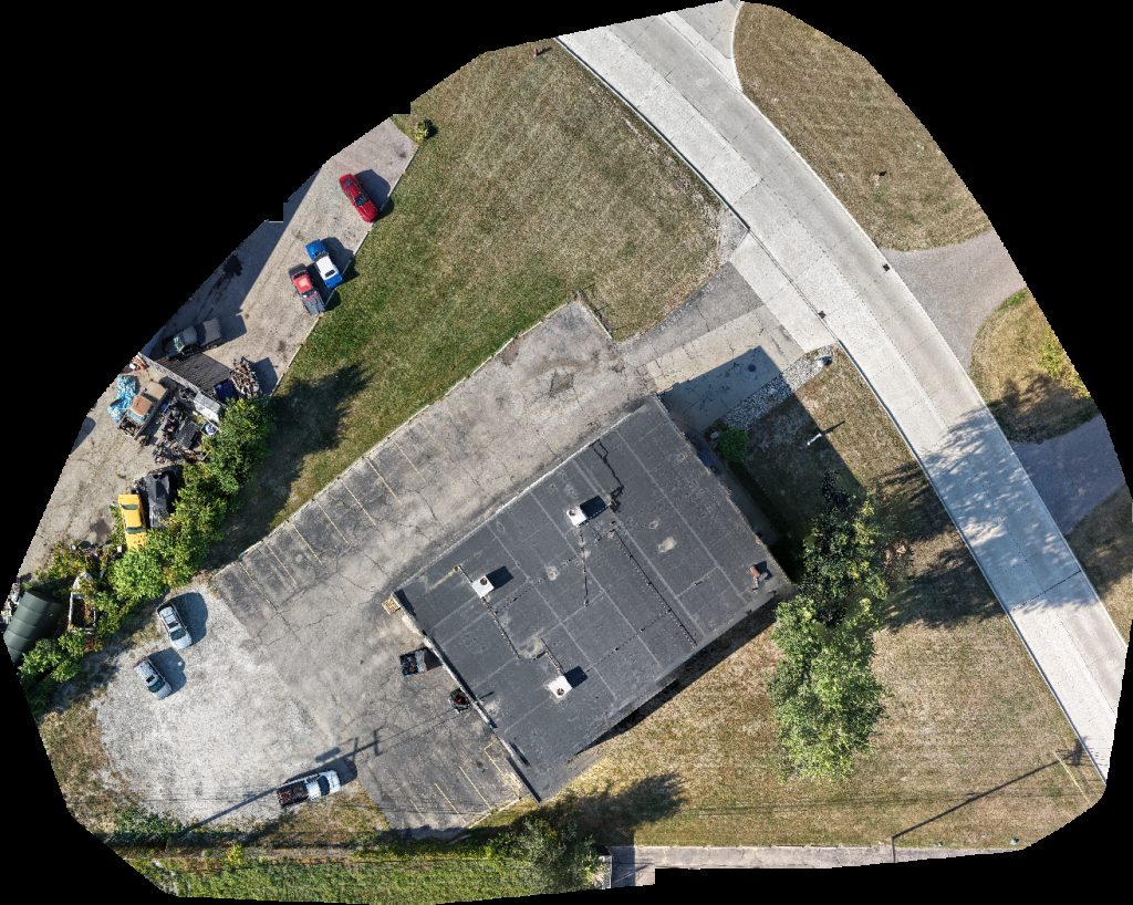 Drone map of Rubber Transmission Premier Athletics Michigan in carpet cleaning Aerial drone map in Plymouth, Mi, US