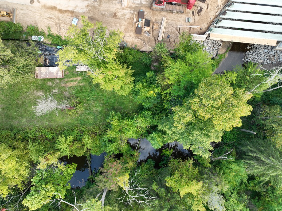 Drone 3d model of Magnum Bowstrings Crickelwood Court Mobile Home in grose park Aerial drone 3d model in Ravenna, Mi, US