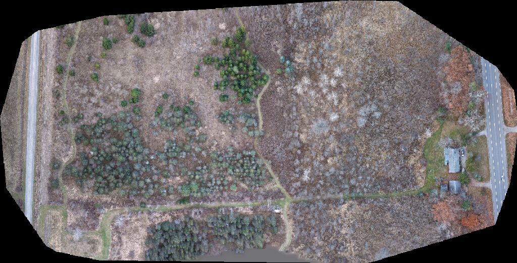 Drone map of Sims Whitney Water Au GresWater Tower in singing bridge Aerial drone map in Tawas City, Mi, US