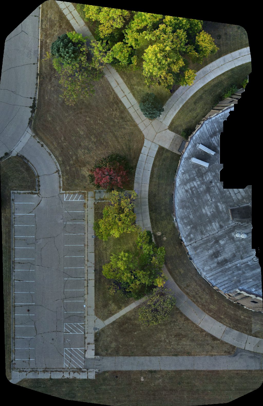 Drone map of Scientific Motorsports Diffley Rd at Metcalf JHS in river hills Aerial drone map in Burnsville, Mn, US