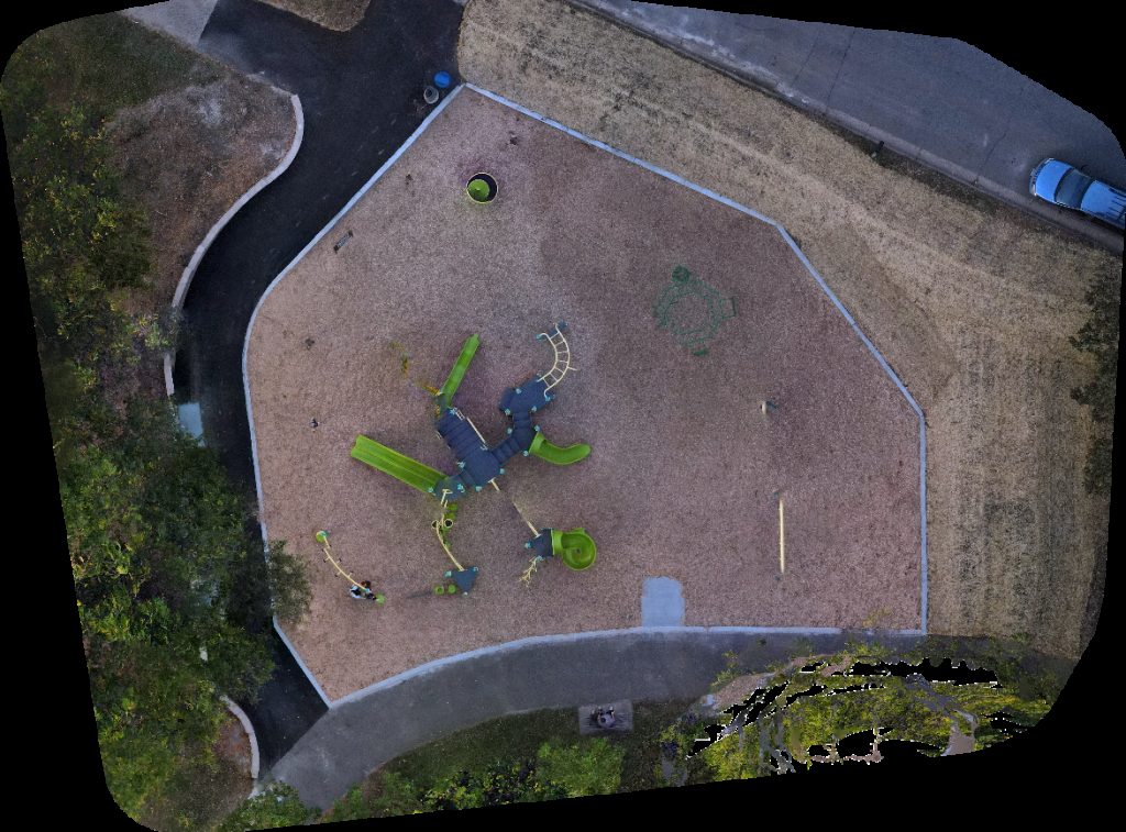 Drone map of Cedar Pond Park Burnsville Alternative High School Athletic Field in diffley rd Aerial drone map in Eagan, Mn, US