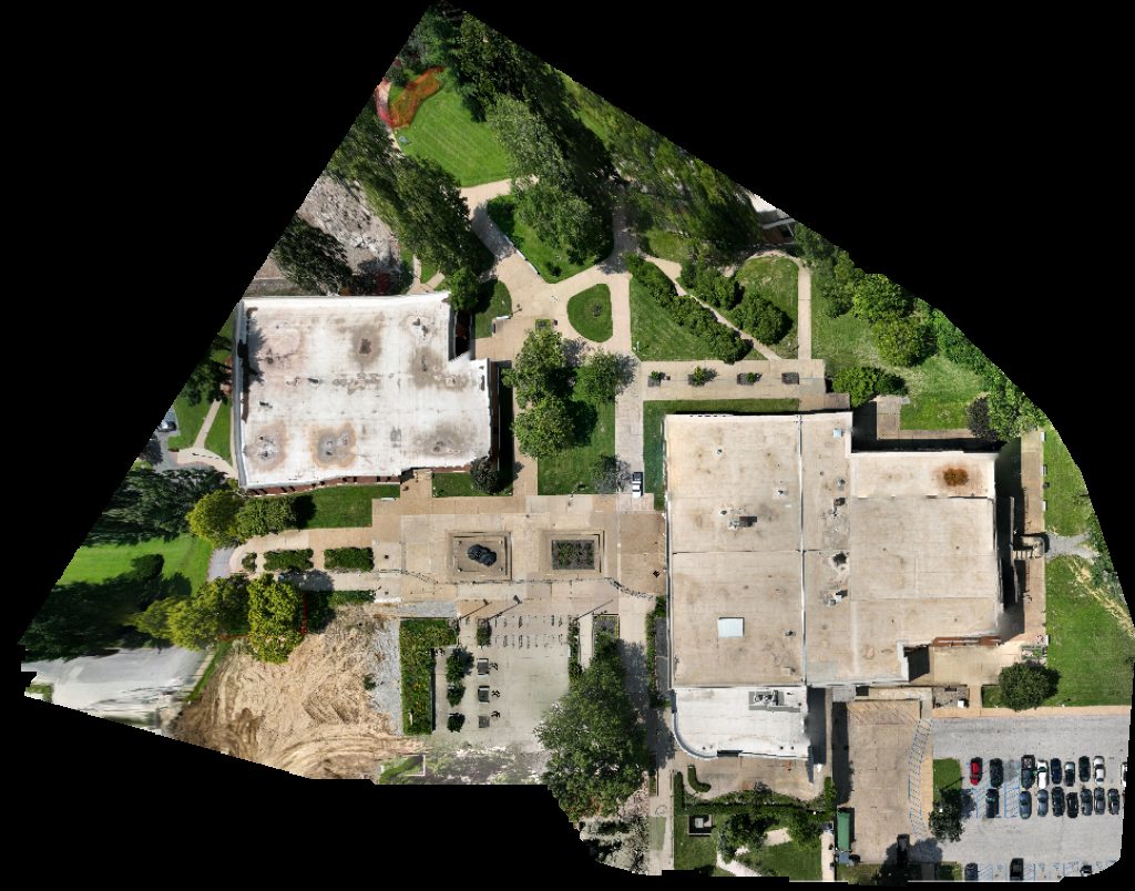Thumbnail preview for Drone Map of Student Center David L Underwood Library in Ferguson, Missouri, United States