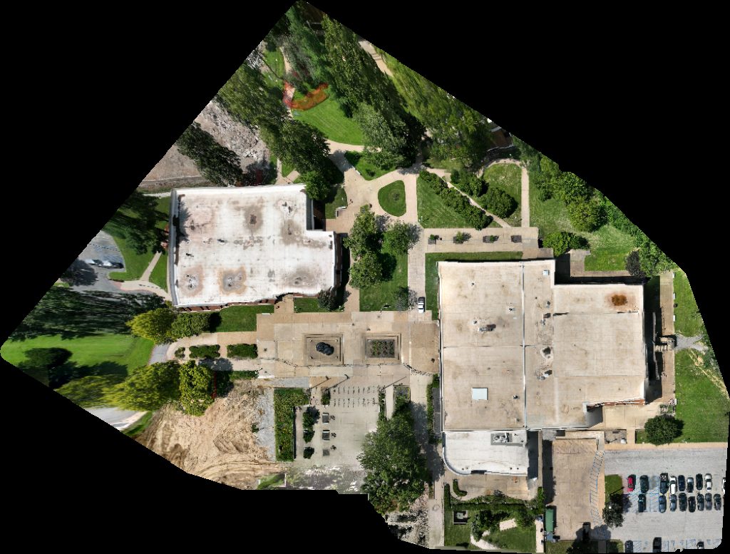 Thumbnail preview for Drone Map of Student Center David L Underwood Library in Ferguson, Missouri, United States