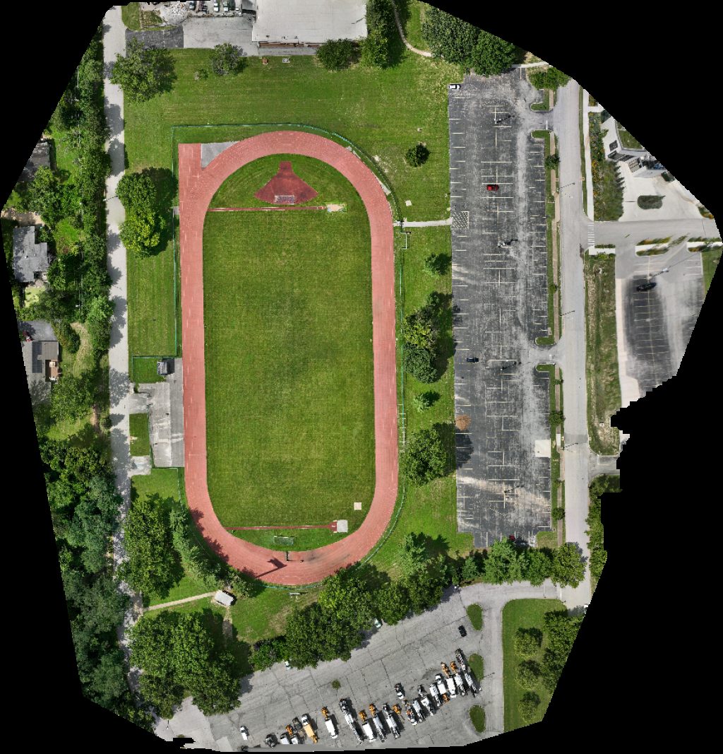 Thumbnail preview for Drone Map of Track Soccer Field P 16 in Ferguson, Missouri, United States