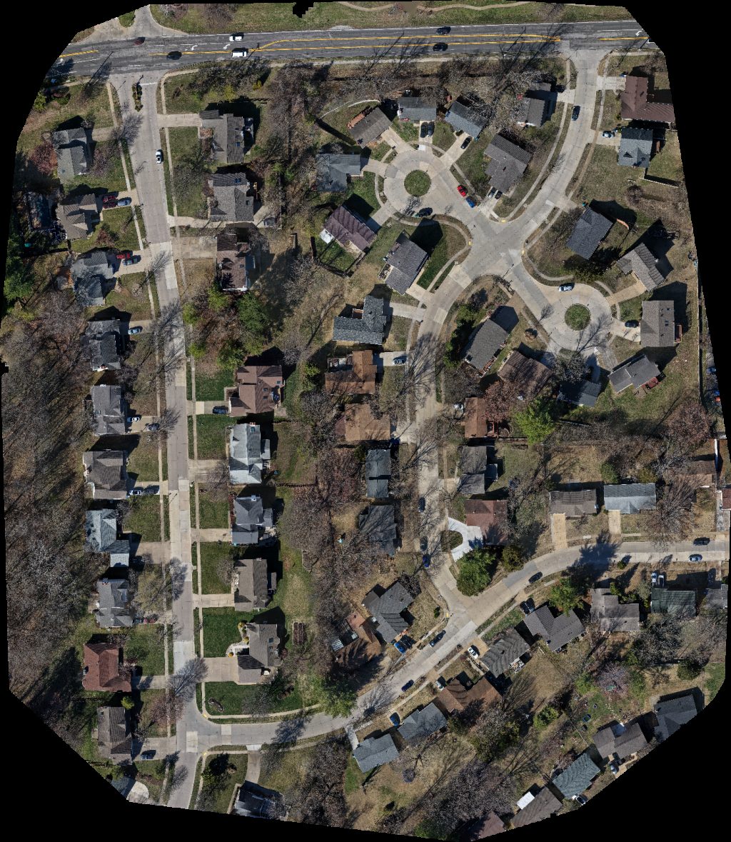 Drone map of RG Insights Photography Fire District Station 2 in st louis Aerial drone map in Maryland Heights, Mo, US