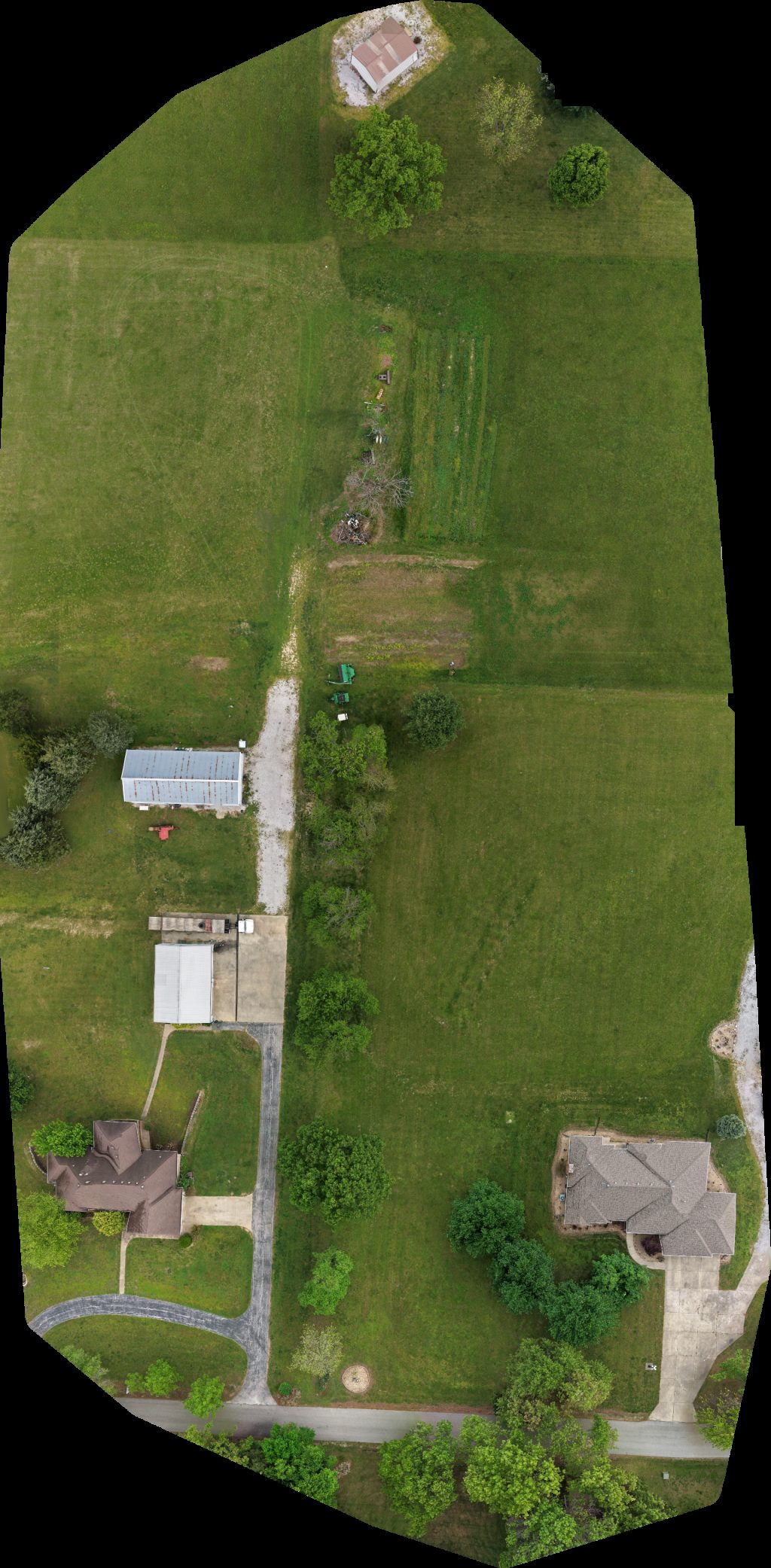 Drone map of Hilltop Preschool United Methodist Church in baptist church Aerial drone map in Ozark, Mo, US