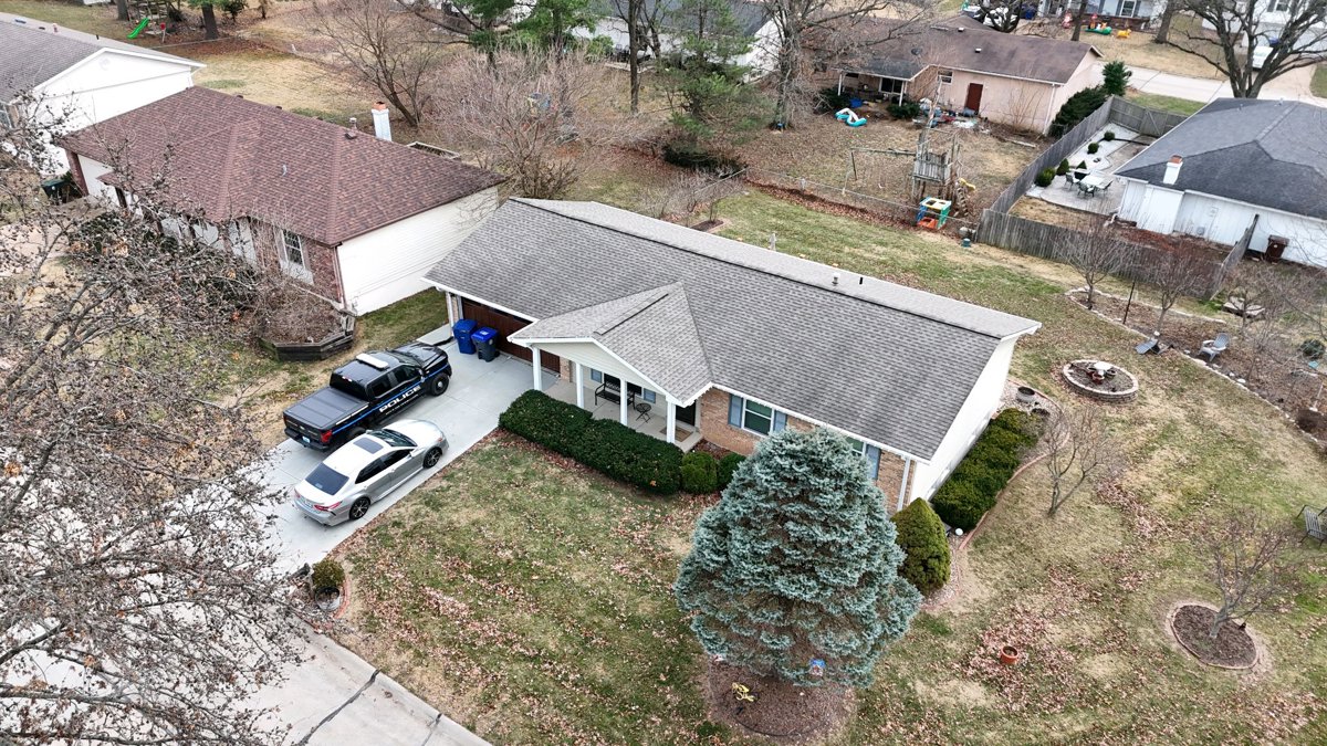 Drone 3d model of Arella s Carpet Cleaning Spencer Creek Pavilion K in spencer creek Aerial drone 3d model in St. Peters, Mo, US