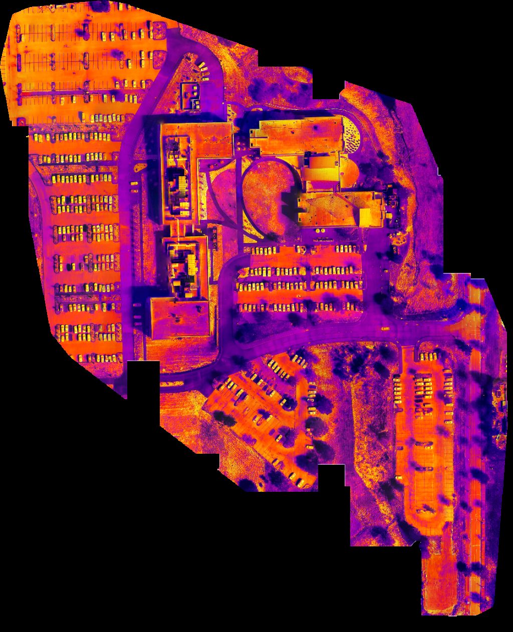 Drone map of St Louis Community College Espen Charging Station in Grover Aerial drone map in Wildwood, Mo, US