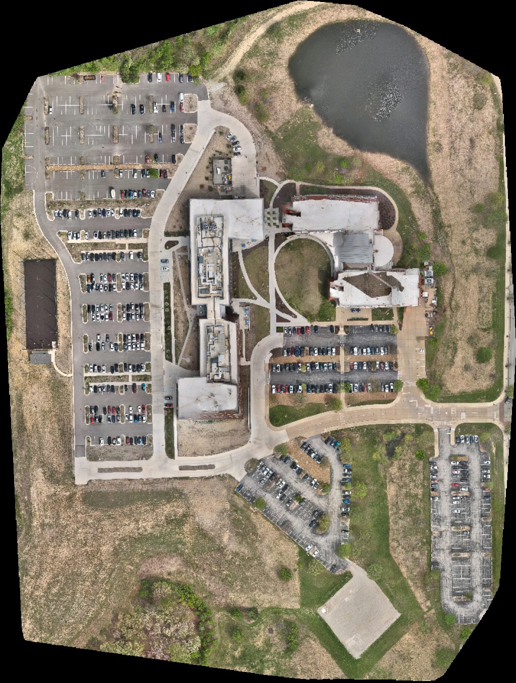 Drone map of St Louis Community College Espen Charging Station in Grover Aerial drone map in Wildwood, Mo, US