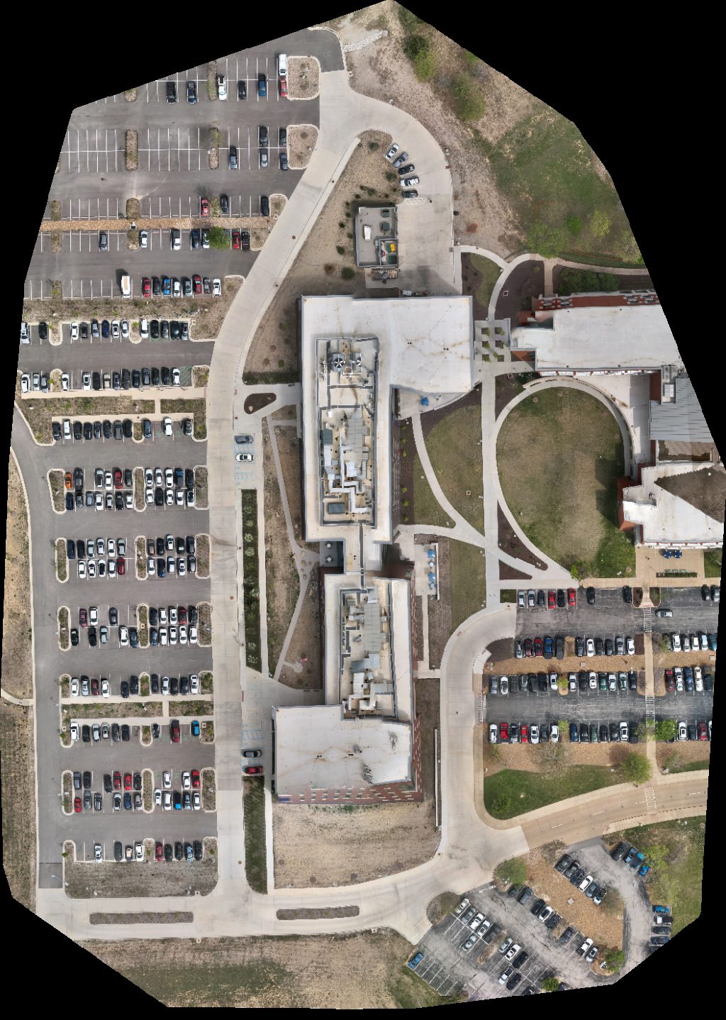 Drone map of St Louis Community College Espen Charging Station in Grover Aerial drone map in Wildwood, Mo, US