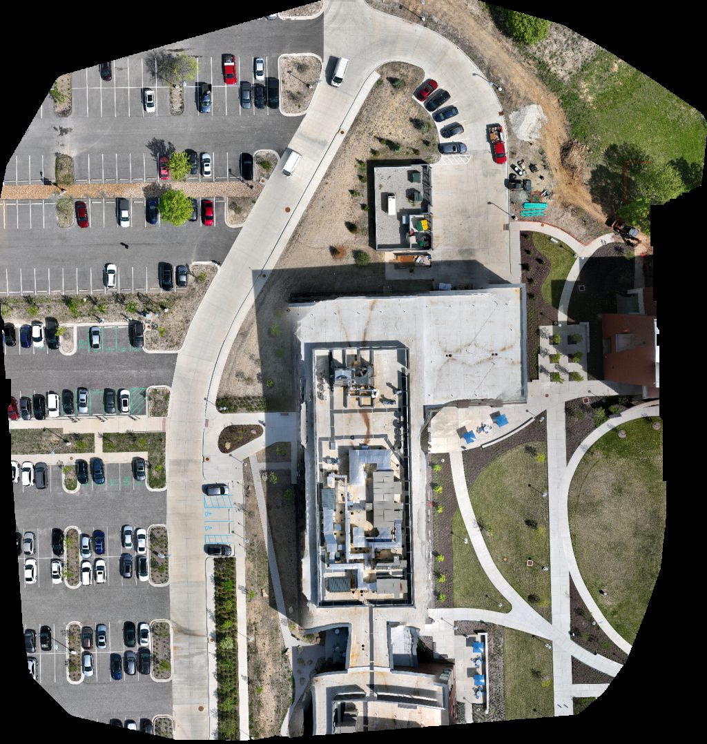 Drone map of St Louis Community College Espen Charging Station in Grover Aerial drone map in Wildwood, Mo, US