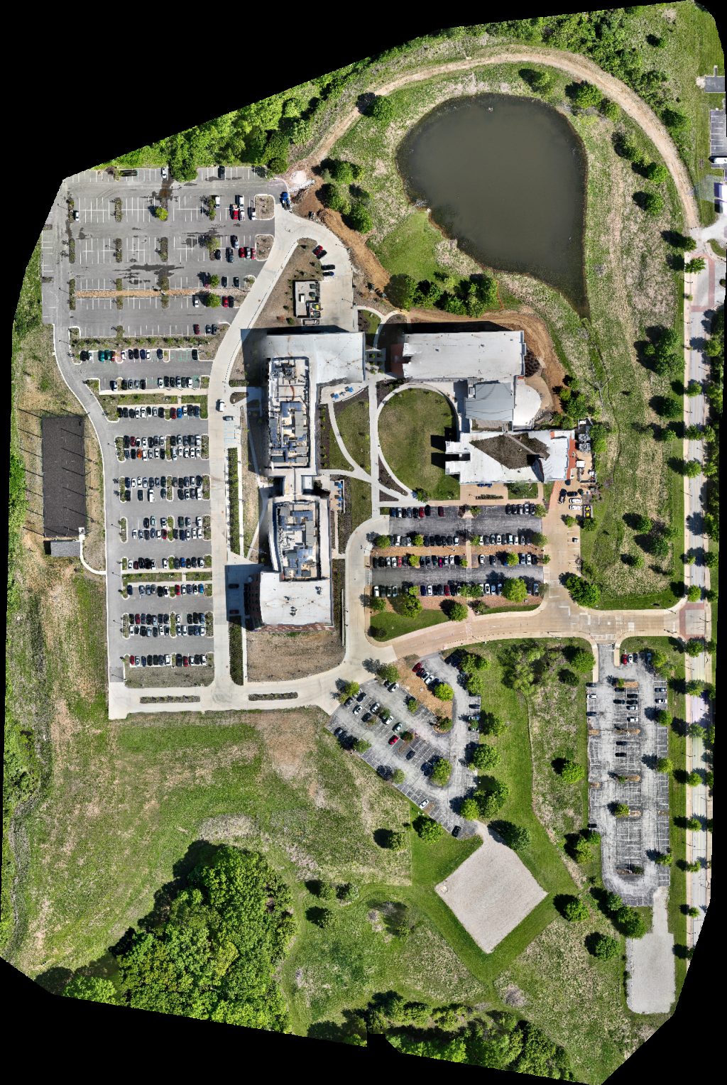 Drone map of St Louis Community College Espen Charging Station in Grover Aerial drone map in Wildwood, Mo, US