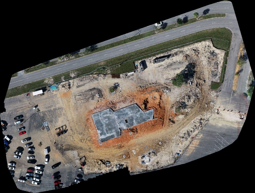 Drone map of Nature s Playground Sculpture by Dean Mosher Town Commons Park in state farm Aerial drone map in Gautier, Ms, US