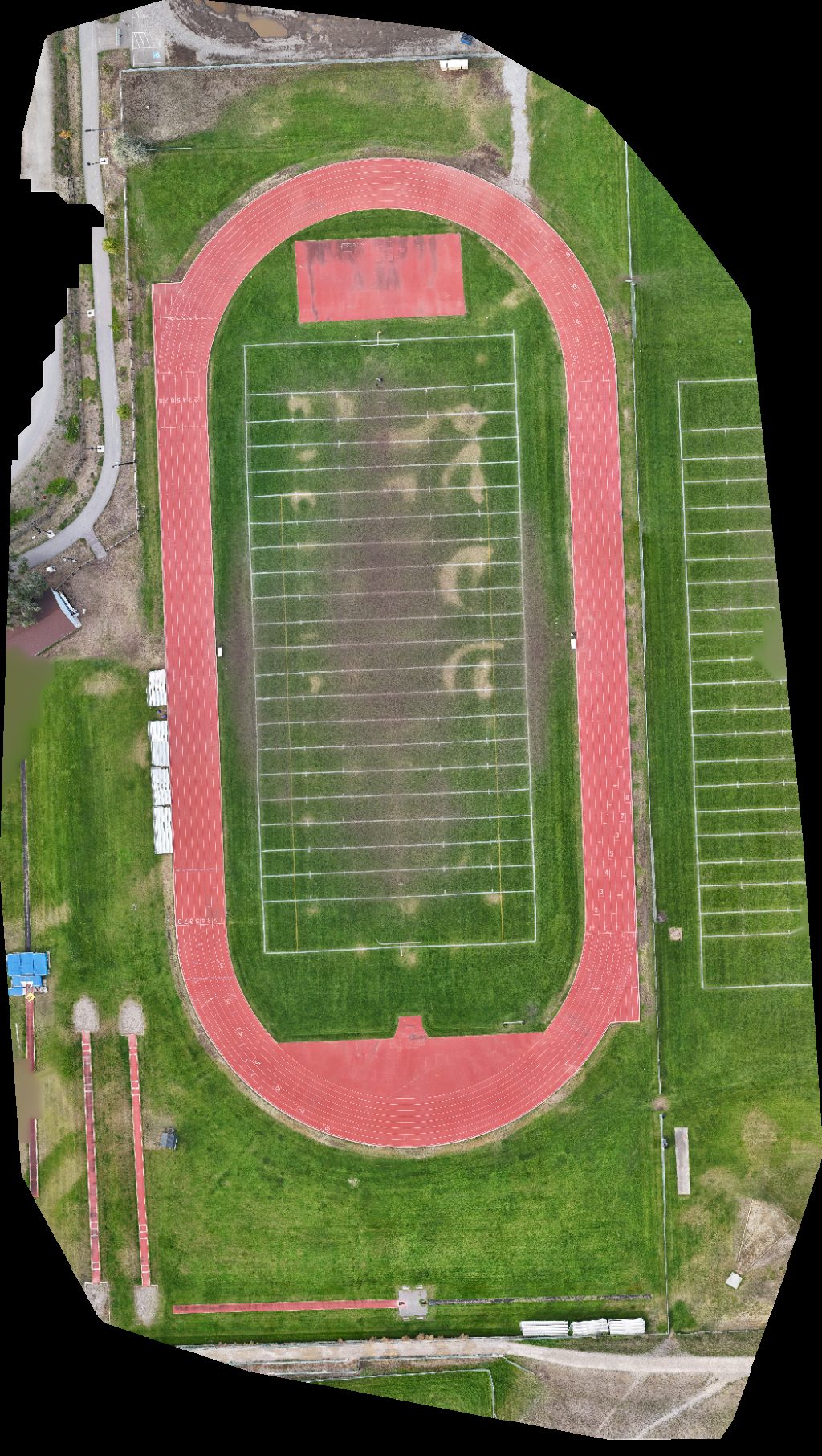 Drone map of Stegner Field Playfair Park 4 in Lewis And Clark Aerial drone map in Missoula, Mt, US