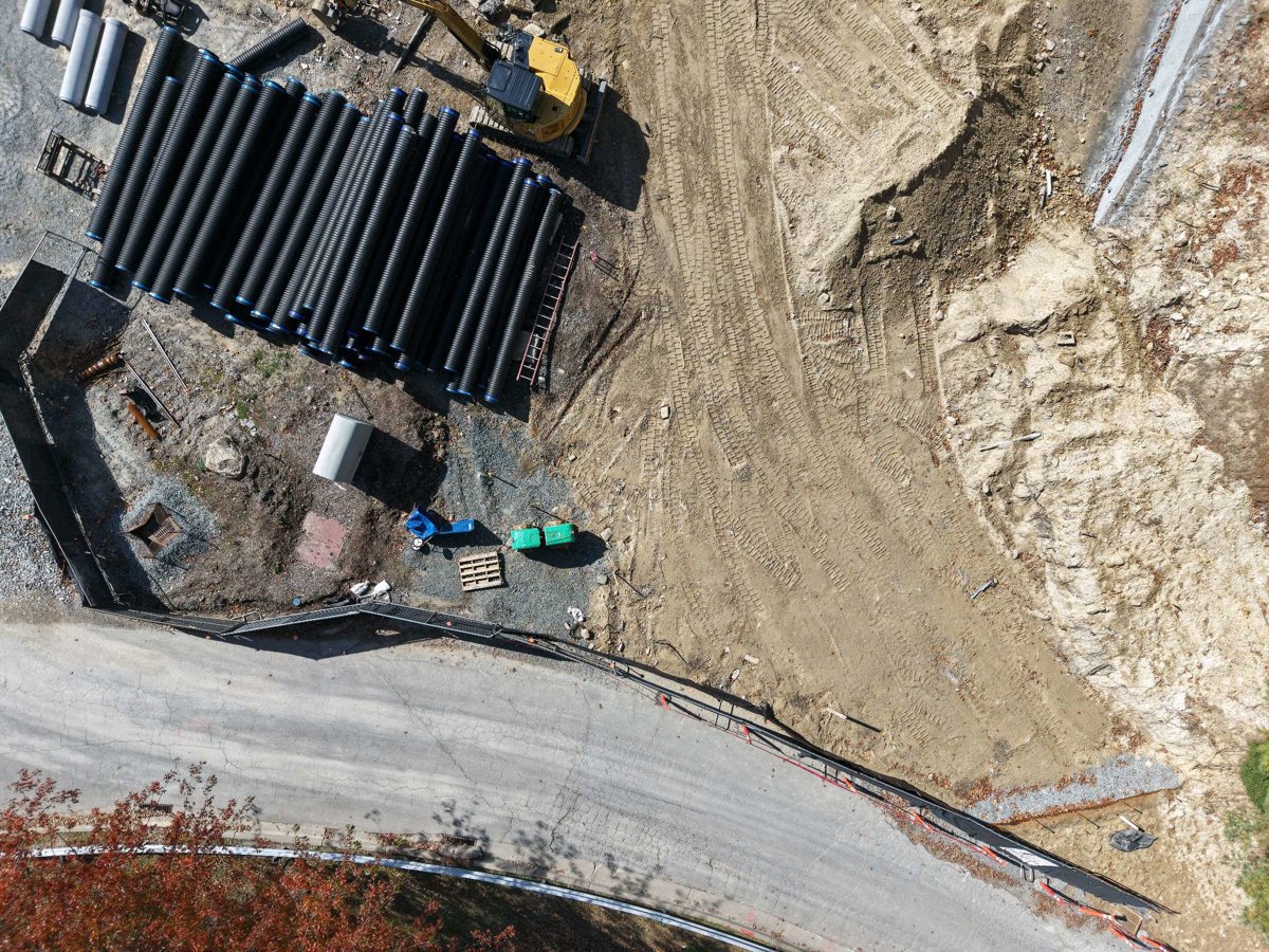 Drone 3d model of Sofield Family Indoor Practice Facility Appalachian State University Women s Softball in appalachian state university Aerial drone 3d model in Boone, Nc, US