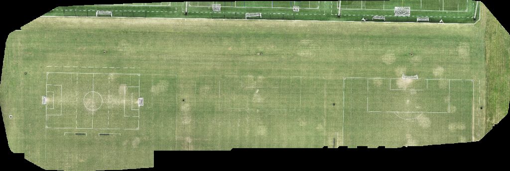 Drone map of Springwood Park Soccer fields Scratch That Desserts in springwood field Aerial drone map in Burlington, Nc, US