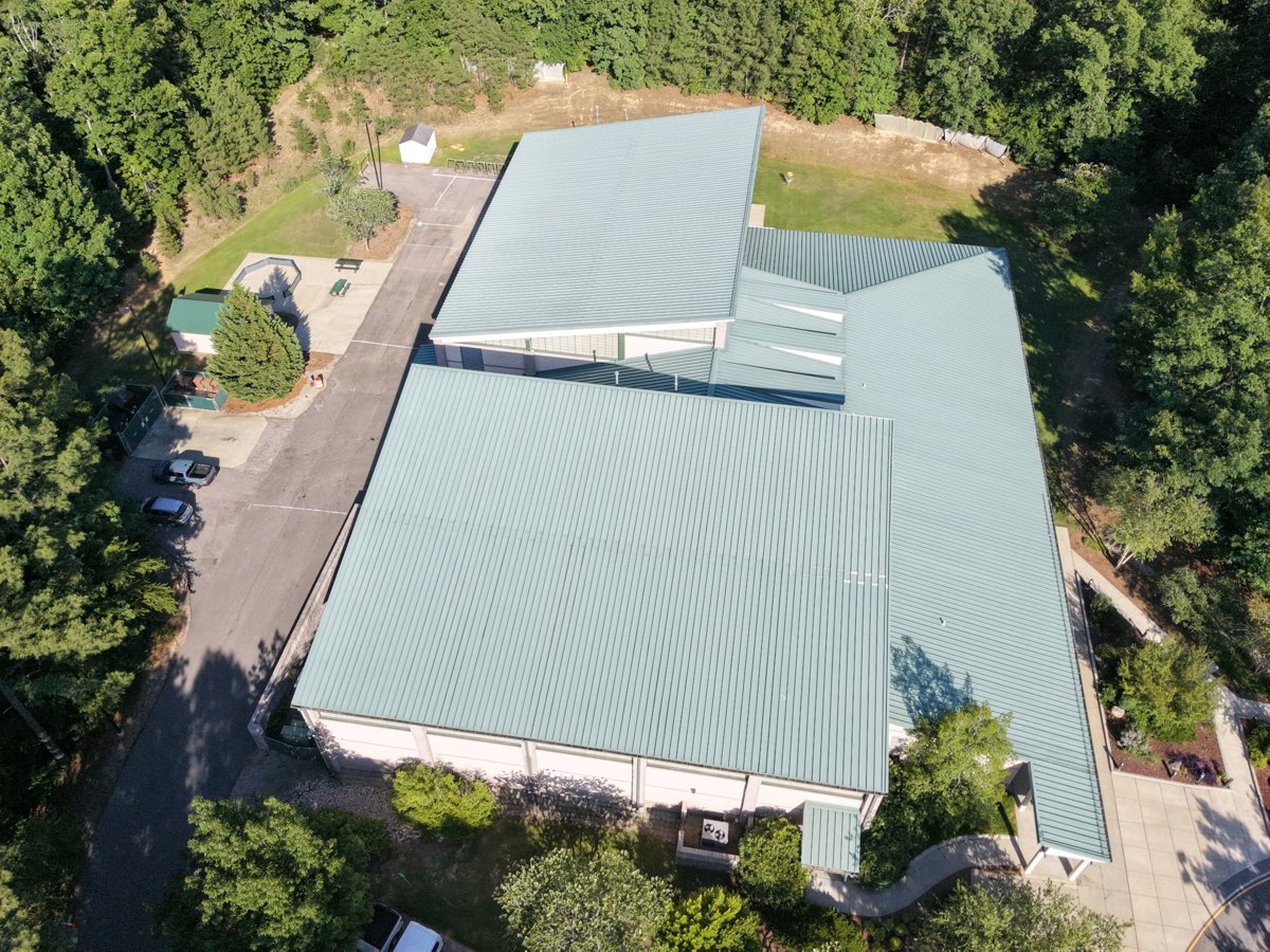 Drone 3d model of Bond Park Community Center Maury O Dell Place at in bond park Aerial drone 3d model in Cary, Nc, US