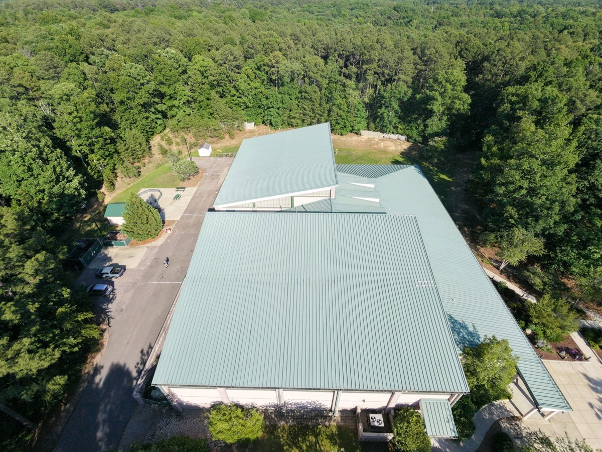 Drone 3d model of Bond Park Community Center Maury O Dell Place at in bond park Aerial drone 3d model in Cary, Nc, US