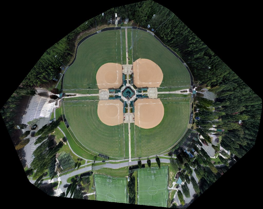 Drone map of Thomas Brooks Baseball Softball Fields Field 5 in thomas brooks Aerial drone map in Cary, Nc, US