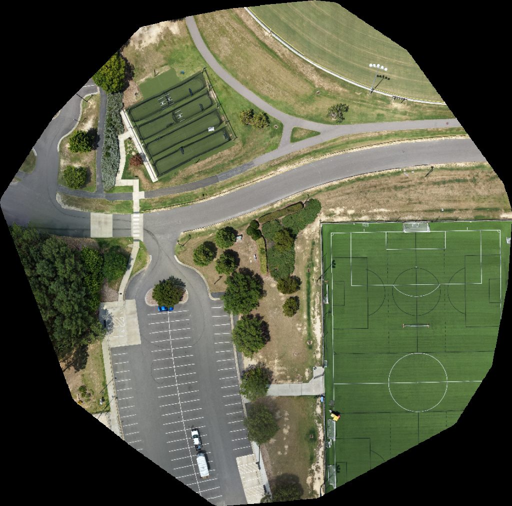 Thumbnail preview for Drone Map of Thomas Brooks Cricket Nets Batting Cage Soccer Field 1 in Cary, North Carolina, United States
