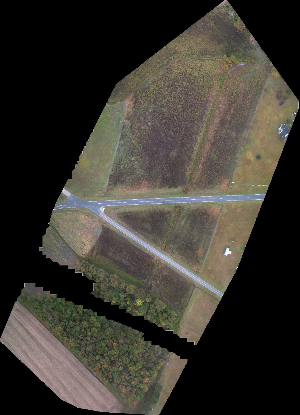 Drone map of Kut Rite Lawn Landscape LLC House of Pentecost Ministries in yoder s Aerial drone map in Grifton, Nc, US