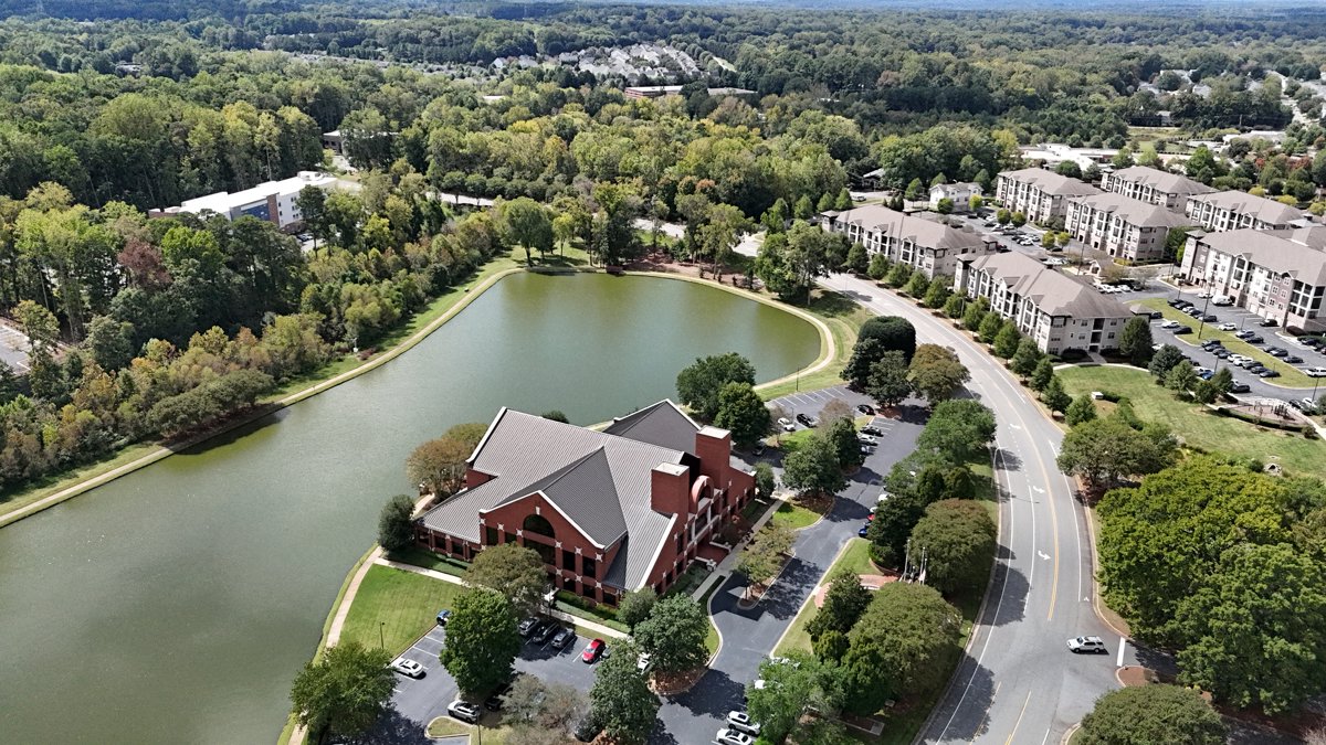 Drone 3d model of Exencial Wealth Advisors Kellogg Co in wealth advisors Aerial drone 3d model in Huntersville, Nc, US