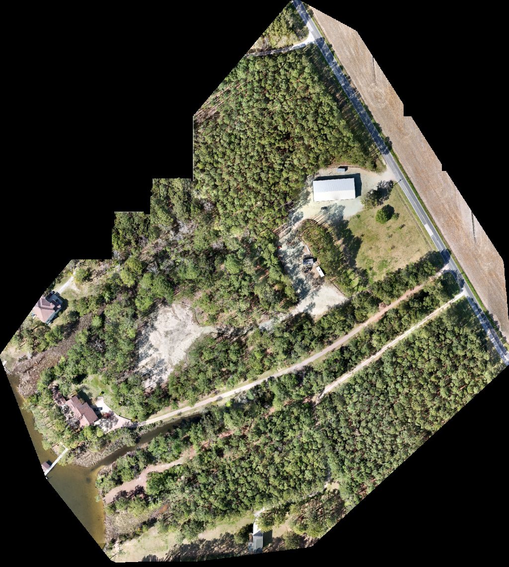 Drone map of Ensign Harbor Marina Inc C K in cozy house with Aerial drone map in Merritt, Nc, US
