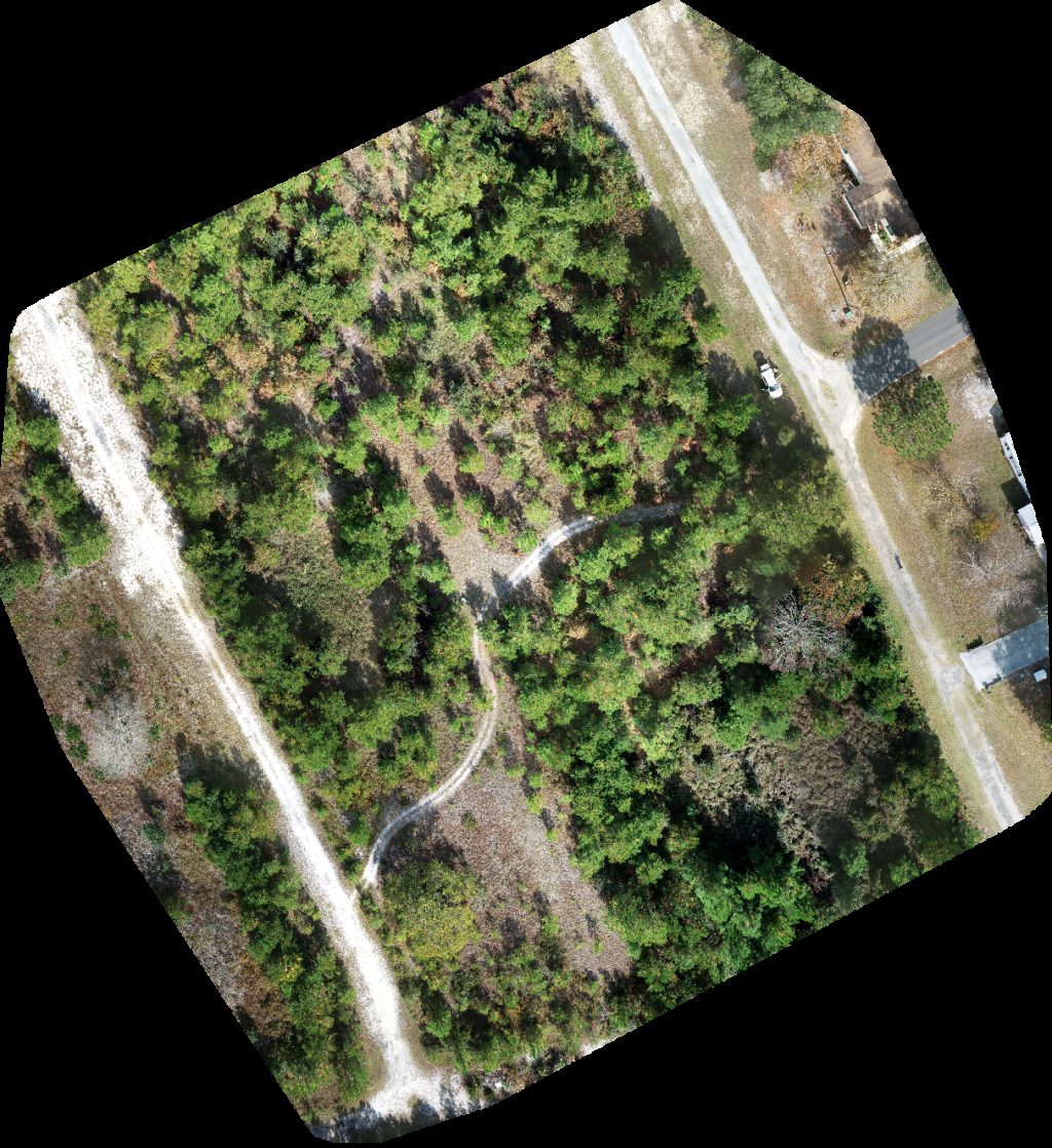 Drone map of Billy Suggs wildlife removal services Ebony Johnson in baptist church Aerial drone map in Shallotte, Nc, US