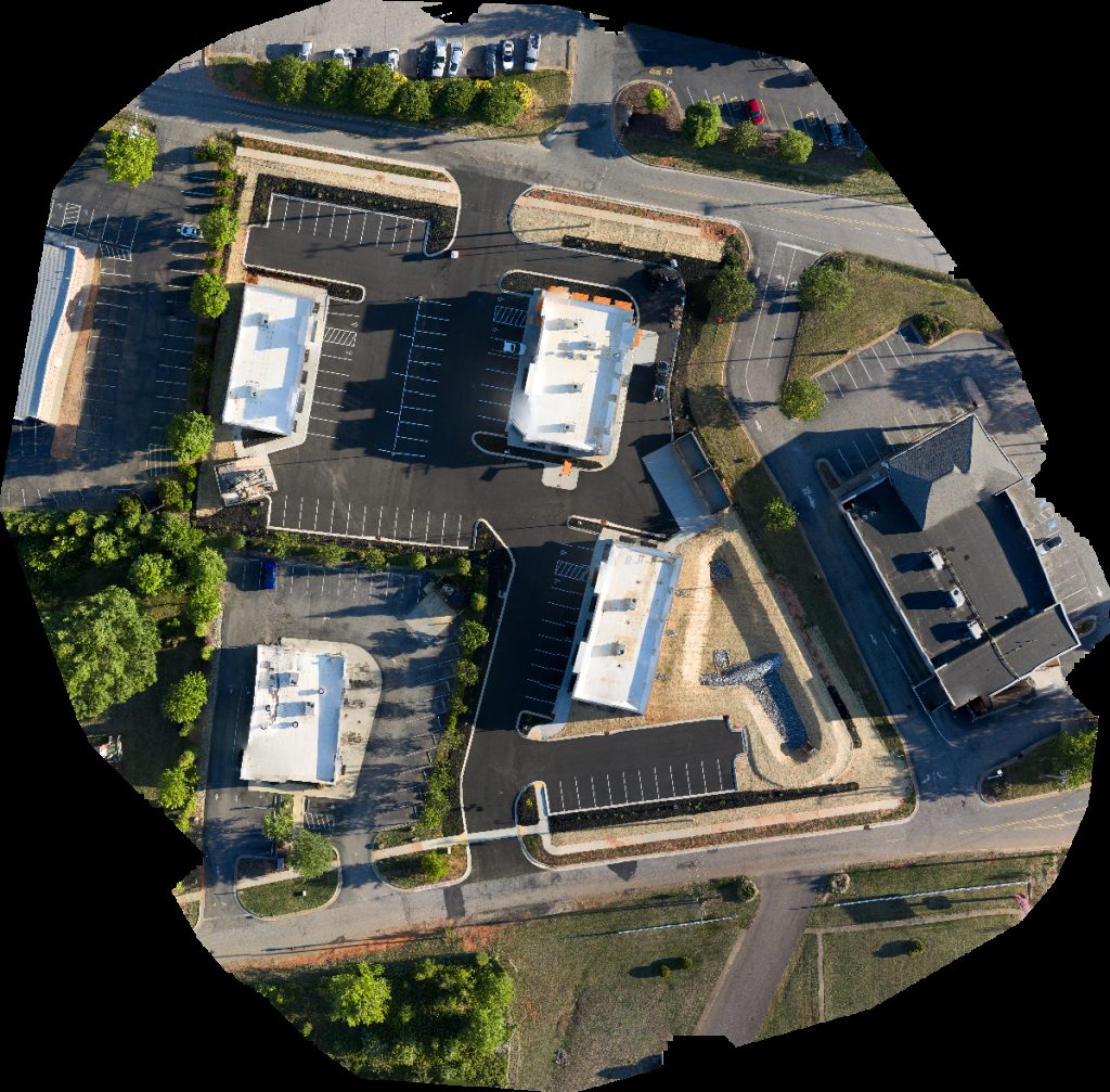 Drone map of Katana Kitchen NC Works Career Center in cvs pharmacy Aerial drone map in Statesville, Nc, US