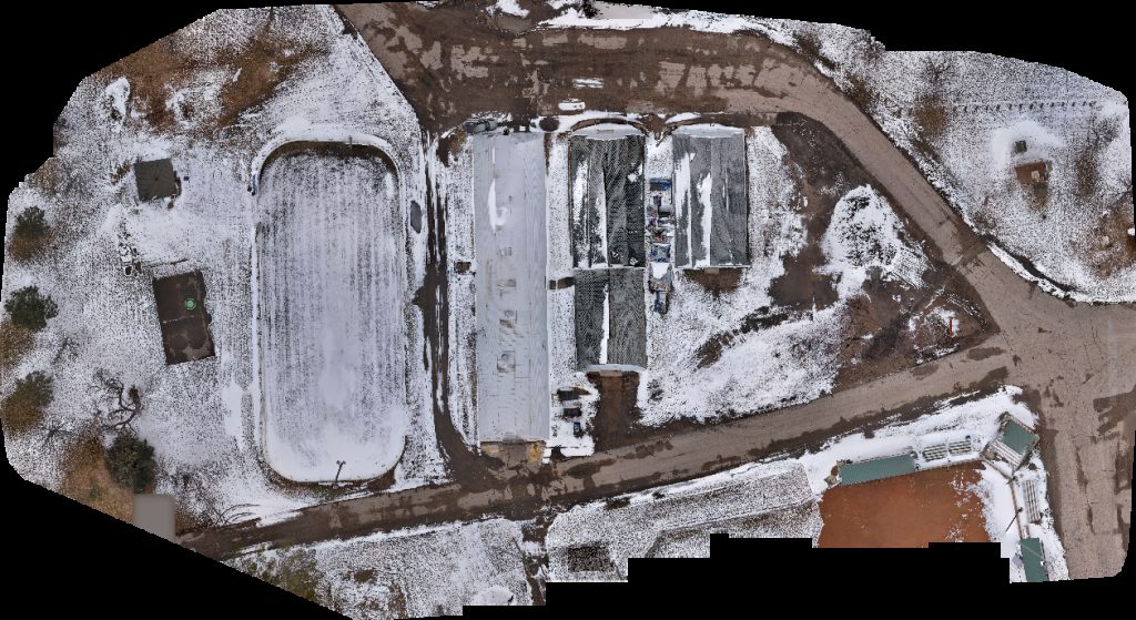 Drone map of Sign Department McElroy Park in mcelroy park Aerial drone map in Jamestown, Nd, US