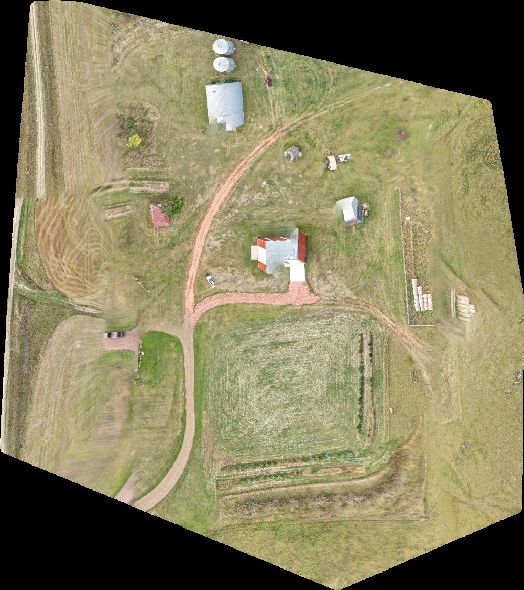Drone map of City Shop DPEC Lodging Aerial drone map in Reeder, Nd, US
