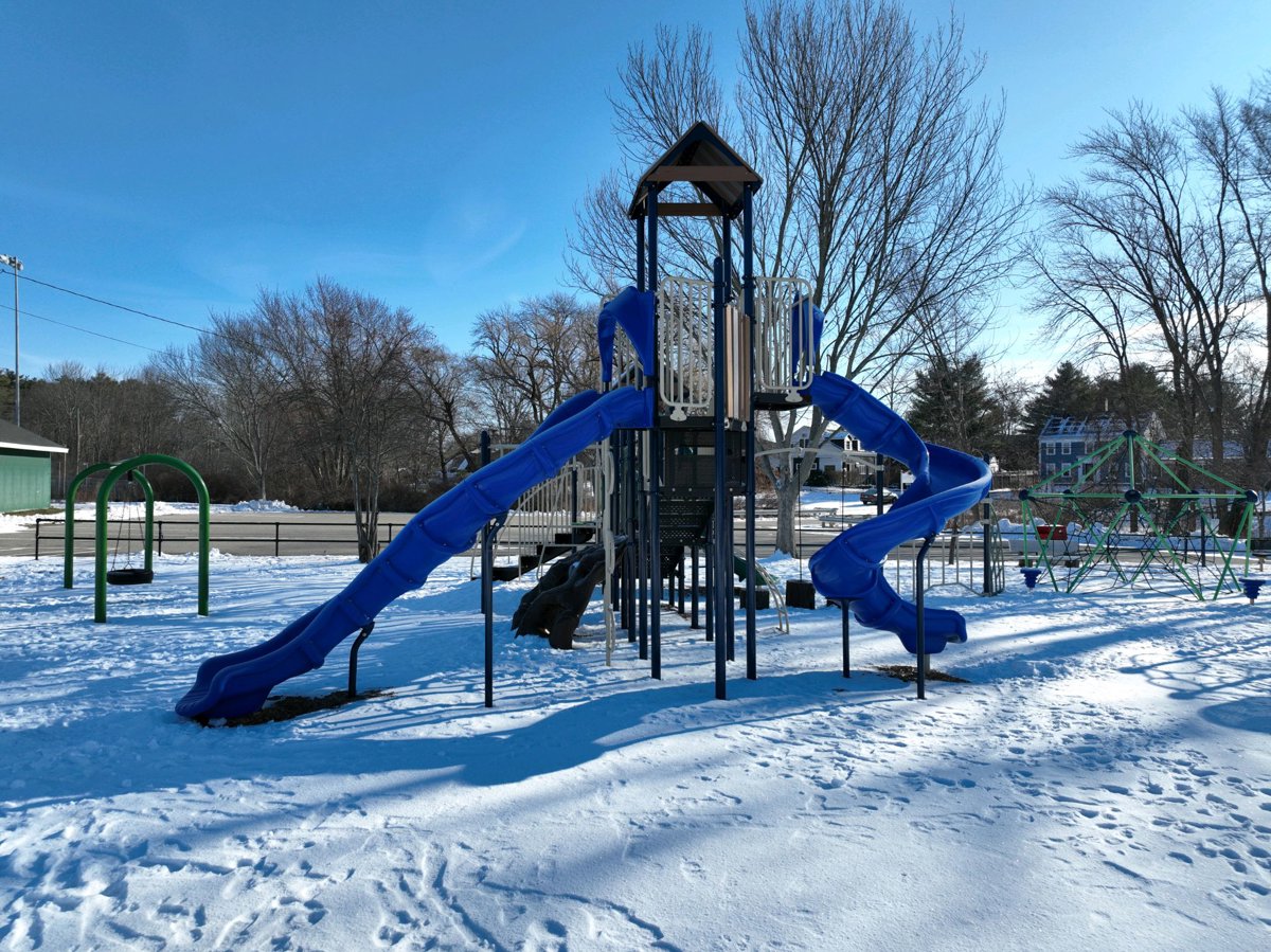 Drone 3d model of Eaton Park Tuck Field at Aerial drone 3d model in Hampton, Nh, US