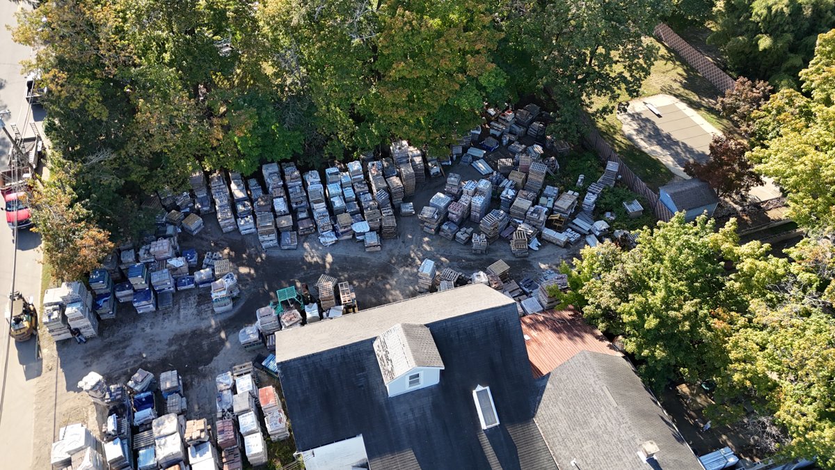 Drone 3d model of Gray Rock Supply Company Inc KP Edgestone Realty NJ Aerial drone 3d model in Jamesburg, Nj, US