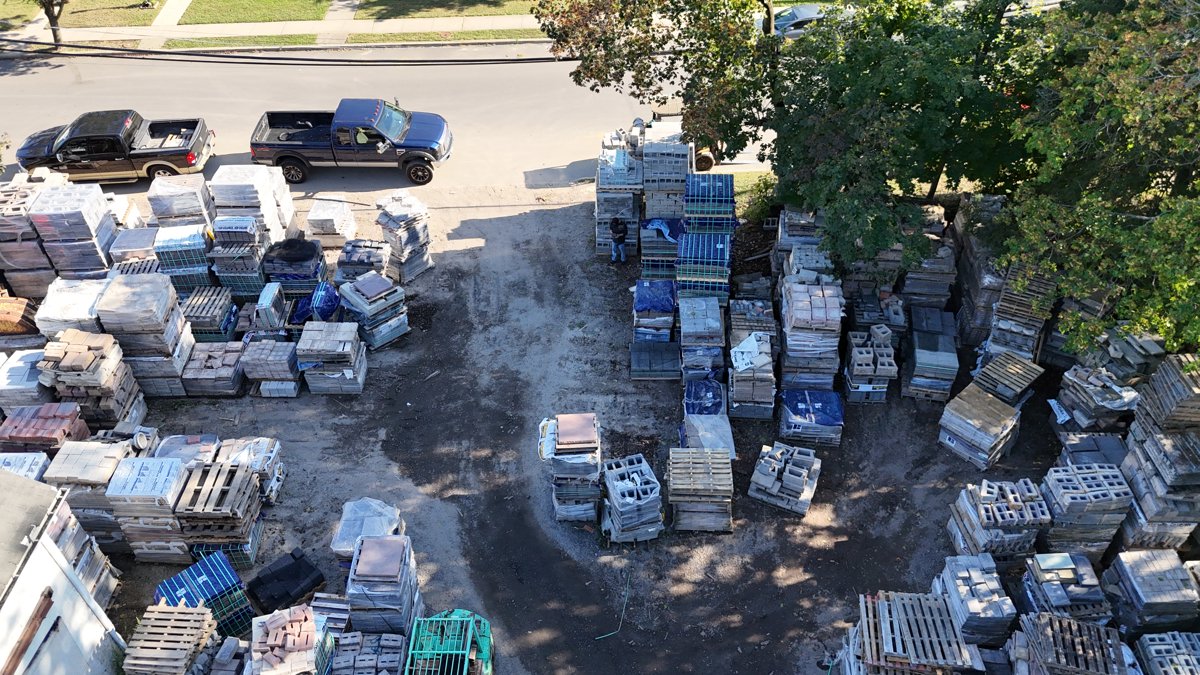 Drone 3d model of Gray Rock Supply Company Inc KP Edgestone Realty NJ Aerial drone 3d model in Jamesburg, Nj, US