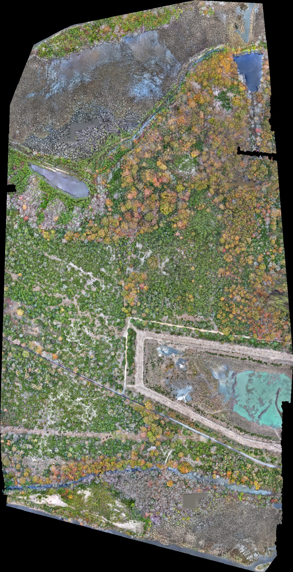 Drone map of Field D Little League in Forked River Aerial drone map in Lacey Township, Nj, US