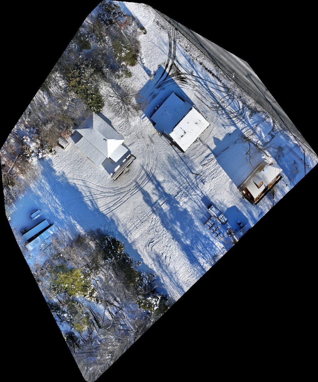 Drone map of Freedom Church of Revelation Best Liquors Atco in Atco Aerial drone map in Waterford, Nj, US